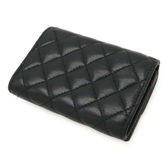 CHANEL Boy Chanel Matelasse Coco Mark Small Flap Wallet, Tri-fold, Lambskin, ... - Picture 3 of 7